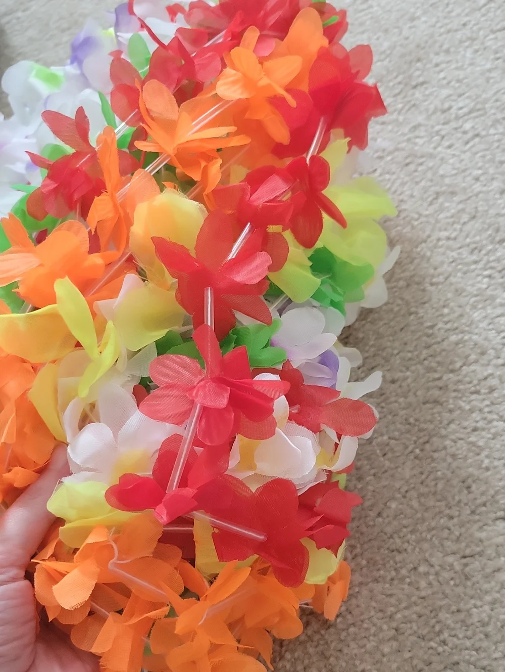 Free W Any Purch! 12-Piece Luau PartyBeach Party Hawaiian Tropical Flower Leis